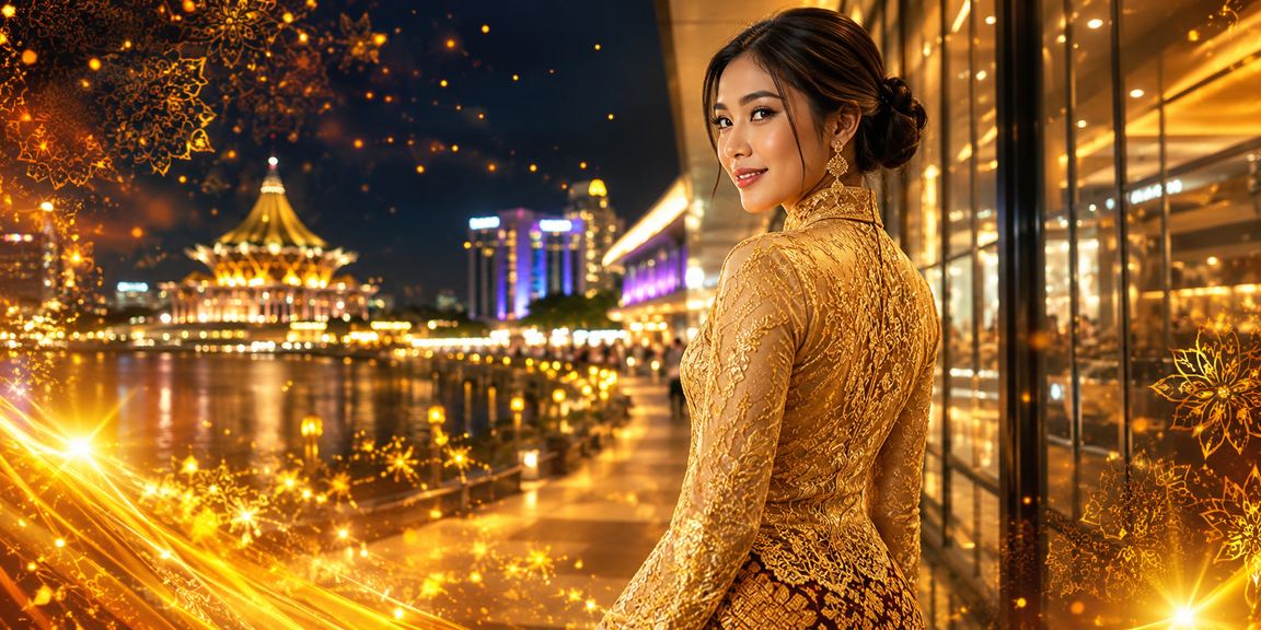 Hiburan kasino bernuansa kebaya di Kuching Sarawak